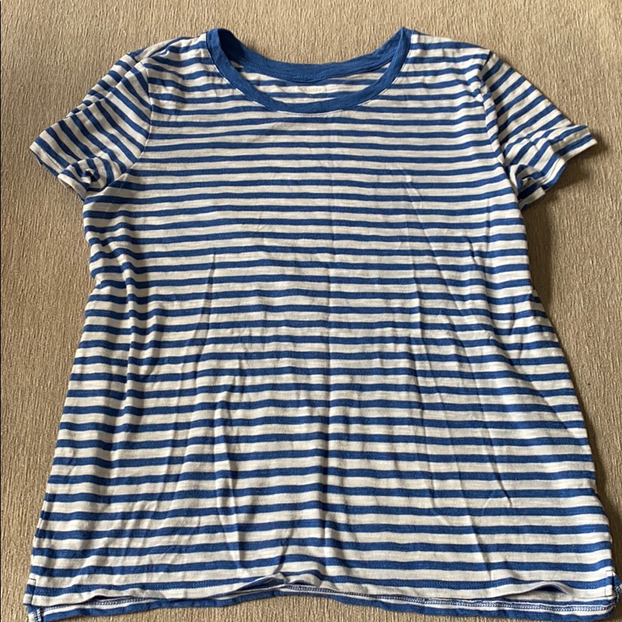 Old Navy Striped Tshirt In Blue And White